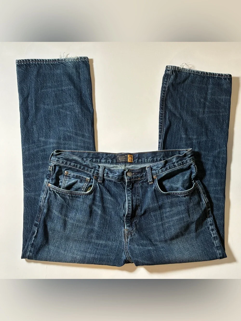 J.Crew Bootcut Jeans Men's 36x30 Dark Wash Denim